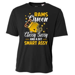 Los Angeles Football Queen Classy Sassy And A Bit Smart Assy Cooling Performance Crew T-Shirt