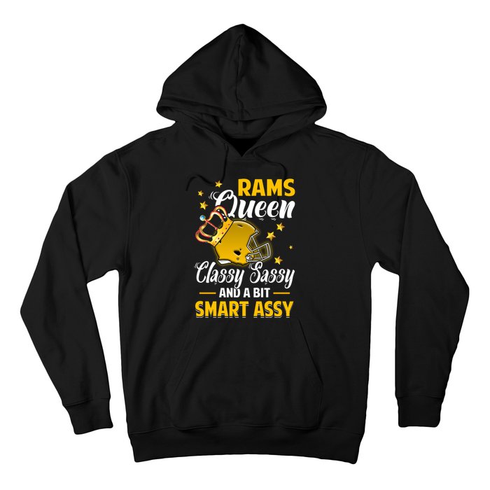 Los Angeles Football Queen Classy Sassy And A Bit Smart Assy Hoodie