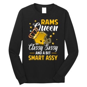 Los Angeles Football Queen Classy Sassy And A Bit Smart Assy Long Sleeve Shirt