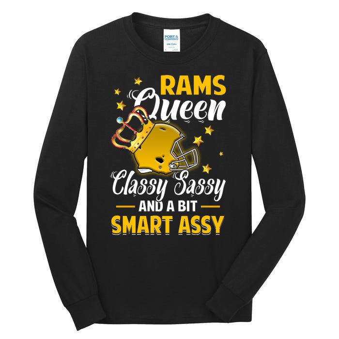 Los Angeles Football Queen Classy Sassy And A Bit Smart Assy Tall Long Sleeve T-Shirt