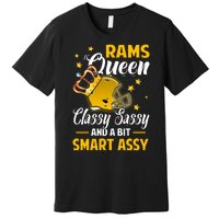 Los Angeles Football Queen Classy Sassy And A Bit Smart Assy Premium T-Shirt