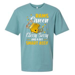 Los Angeles Football Queen Classy Sassy And A Bit Smart Assy Sueded Cloud Jersey T-Shirt