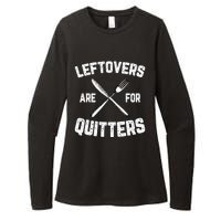 Leftovers Are For Quitters Gobble Funny Thanksgiving Gifts Womens CVC Long Sleeve Shirt