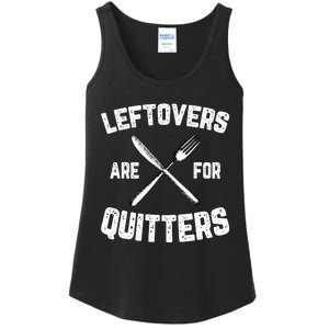 Leftovers Are For Quitters Gobble Funny Thanksgiving Gifts Ladies Essential Tank