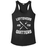 Leftovers Are For Quitters Gobble Funny Thanksgiving Gifts Ladies PosiCharge Competitor Racerback Tank