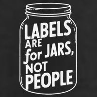 Labels Are For Jars Not People Garment-Dyed Fleece Hoodie