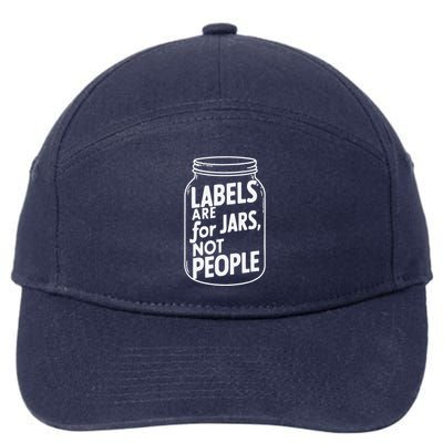 Labels Are For Jars Not People 7-Panel Snapback Hat