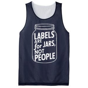 Labels Are For Jars Not People Mesh Reversible Basketball Jersey Tank