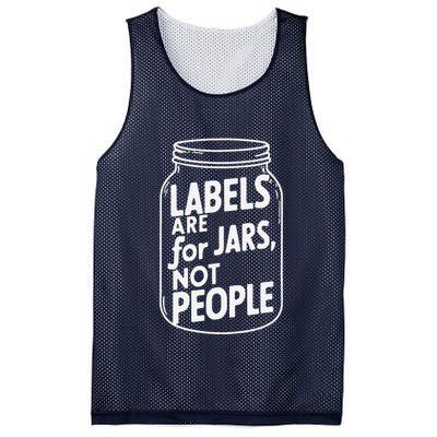 Labels Are For Jars Not People Mesh Reversible Basketball Jersey Tank