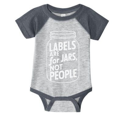 Labels Are For Jars Not People Infant Baby Jersey Bodysuit
