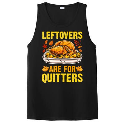 Leftovers Are For Quitters Thanksgiving Turkey Dinner PosiCharge Competitor Tank