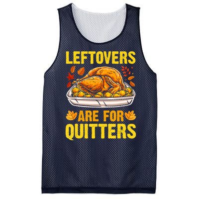 Leftovers Are For Quitters Thanksgiving Turkey Dinner Mesh Reversible Basketball Jersey Tank