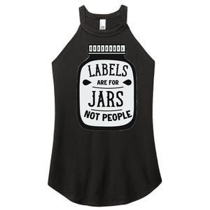 Labels Are For Jars Not People Positive Message Women's Perfect Tri Rocker Tank