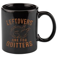 Leftovers Are For Quitters Thanksgiving Funny Turkey Leg Day 11oz C Handle Ceramic Mug