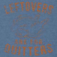 Leftovers Are For Quitters Thanksgiving Funny Turkey Leg Day Garment-Dyed Sweatshirt
