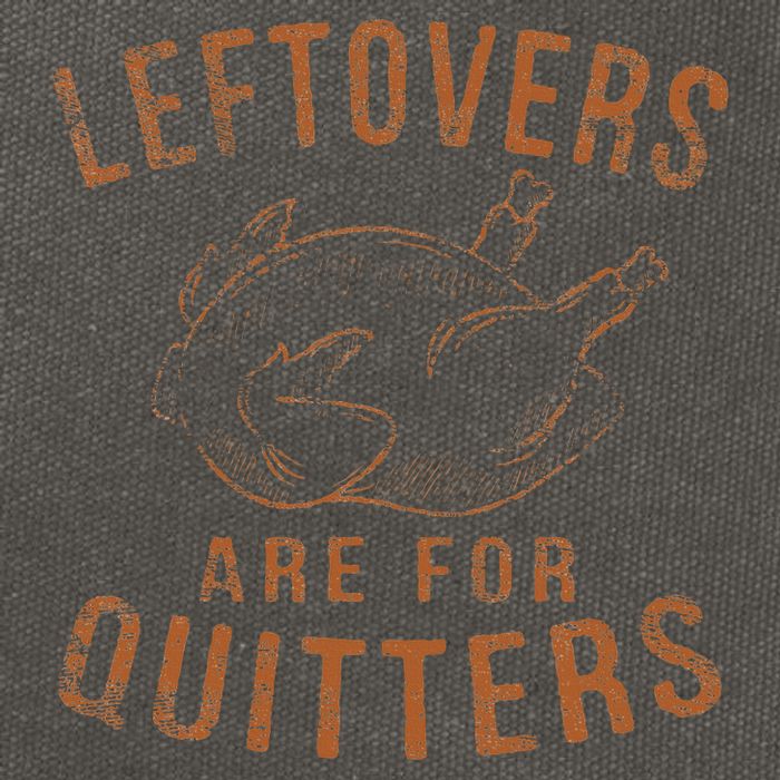 Leftovers Are For Quitters Thanksgiving Funny Turkey Leg Day Cotton Canvas Backpack