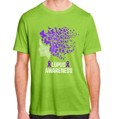 Lupus Awareness Funny Gift Lupus Purple Butterflies Gift Adult ChromaSoft Performance T-Shirt