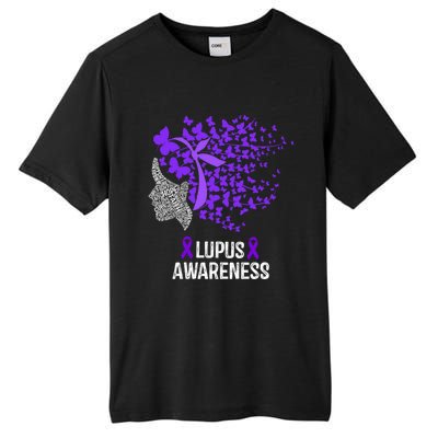 Lupus Awareness Funny Gift Lupus Purple Butterflies Gift Tall Fusion ChromaSoft Performance T-Shirt