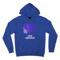 Lupus Awareness Funny Gift Lupus Purple Butterflies Gift Hoodie