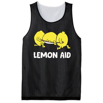 Lemon Aid Funny Lemonade Funny Lemons Mesh Reversible Basketball Jersey Tank