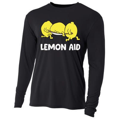 Lemon Aid Funny Lemonade Funny Lemons Cooling Performance Long Sleeve Crew