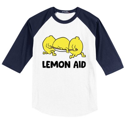 Lemon Aid Funny Lemonade Funny Lemons Baseball Sleeve Shirt