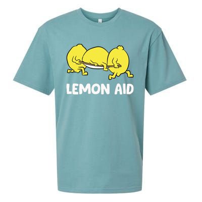 Lemon Aid Funny Lemonade Funny Lemons Sueded Cloud Jersey T-Shirt