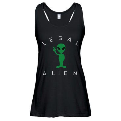 Legal Alien Funny Pro Immigration Anti Racism Ladies Essential Flowy Tank