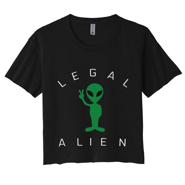 Legal Alien Funny Pro Immigration Anti Racism Crop Top