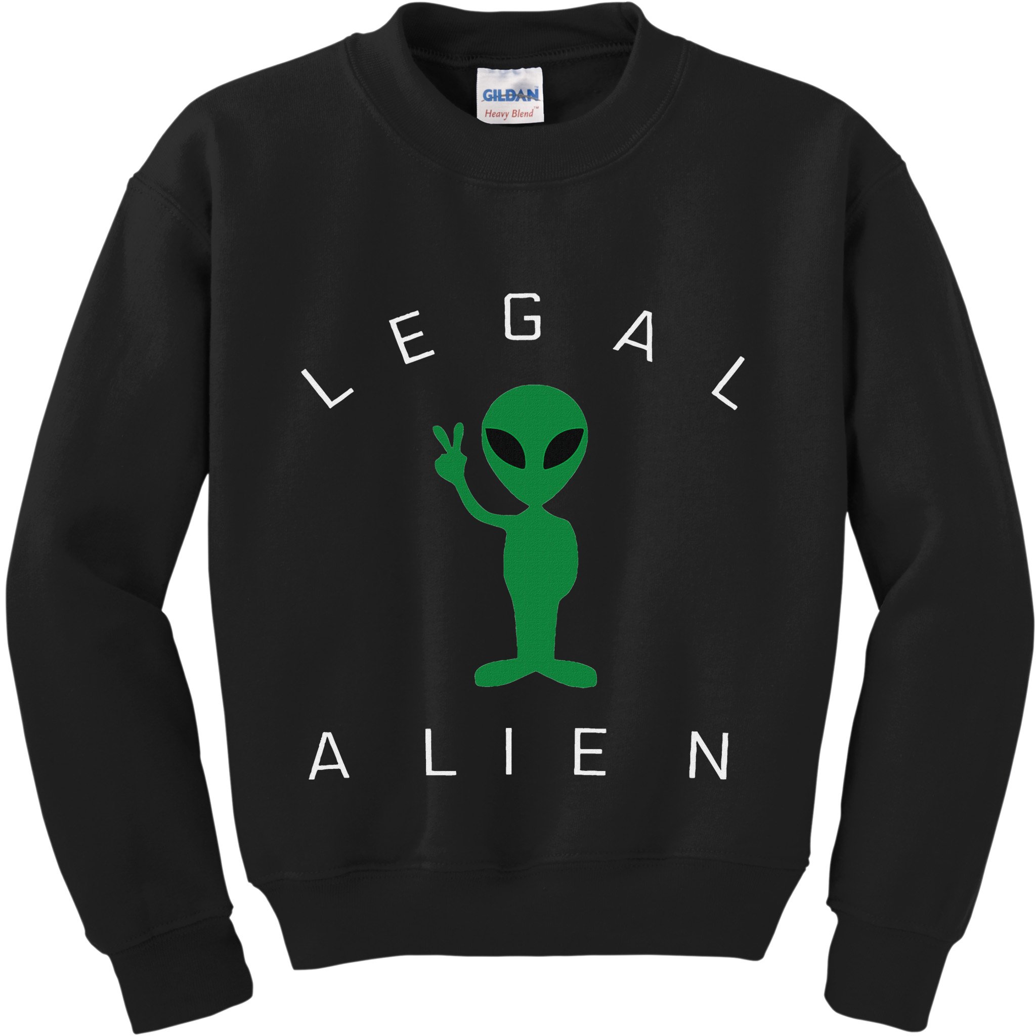 Legal Alien Funny Pro Immigration Anti Racism Kids Sweatshirt