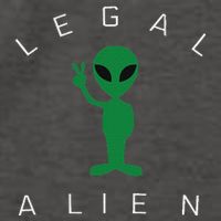 Legal Alien Funny Pro Immigration Anti Racism Vector Backpack
