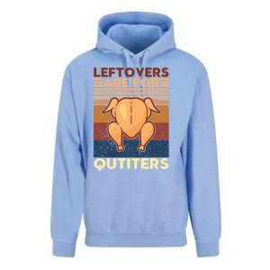 Leftovers Are For Quitters Fun Thanksgiving Day Turkey Tee Funny Gift Unisex Surf Hoodie