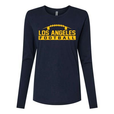 Los Angeles Football Logo Womens Cotton Relaxed Long Sleeve T-Shirt