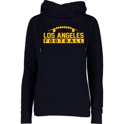 Los Angeles Football Logo Womens Funnel Neck Pullover Hood