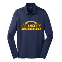 Los Angeles Football Logo Silk Touch Performance Long Sleeve Polo