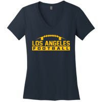 Los Angeles Football Logo Women's V-Neck T-Shirt