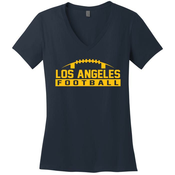 Los Angeles Football Logo Women's V-Neck T-Shirt