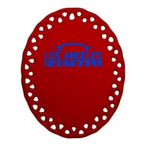 Los Angeles Football Logo Ceramic Oval Ornament