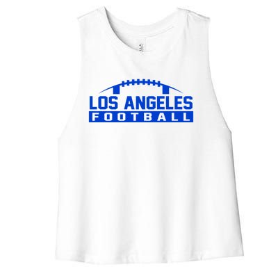 Los Angeles Football Logo Women's Racerback Cropped Tank