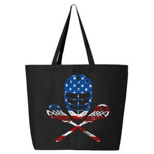 Lacrosse American Flag Lax Helmet Sticks 25L Jumbo Tote