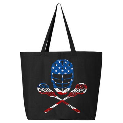 Lacrosse American Flag Lax Helmet Sticks 25L Jumbo Tote