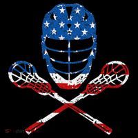 Lacrosse American Flag Lax Helmet Sticks 4th Of July Gifts Stripe Pom Pom Beanie