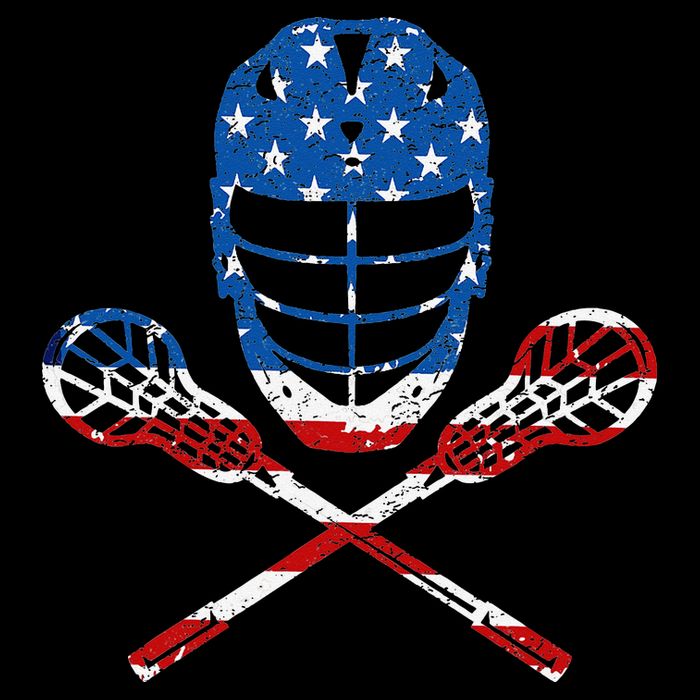 Lacrosse American Flag Lax Helmet Sticks 4th Of July Gifts Impact Tech Backpack
