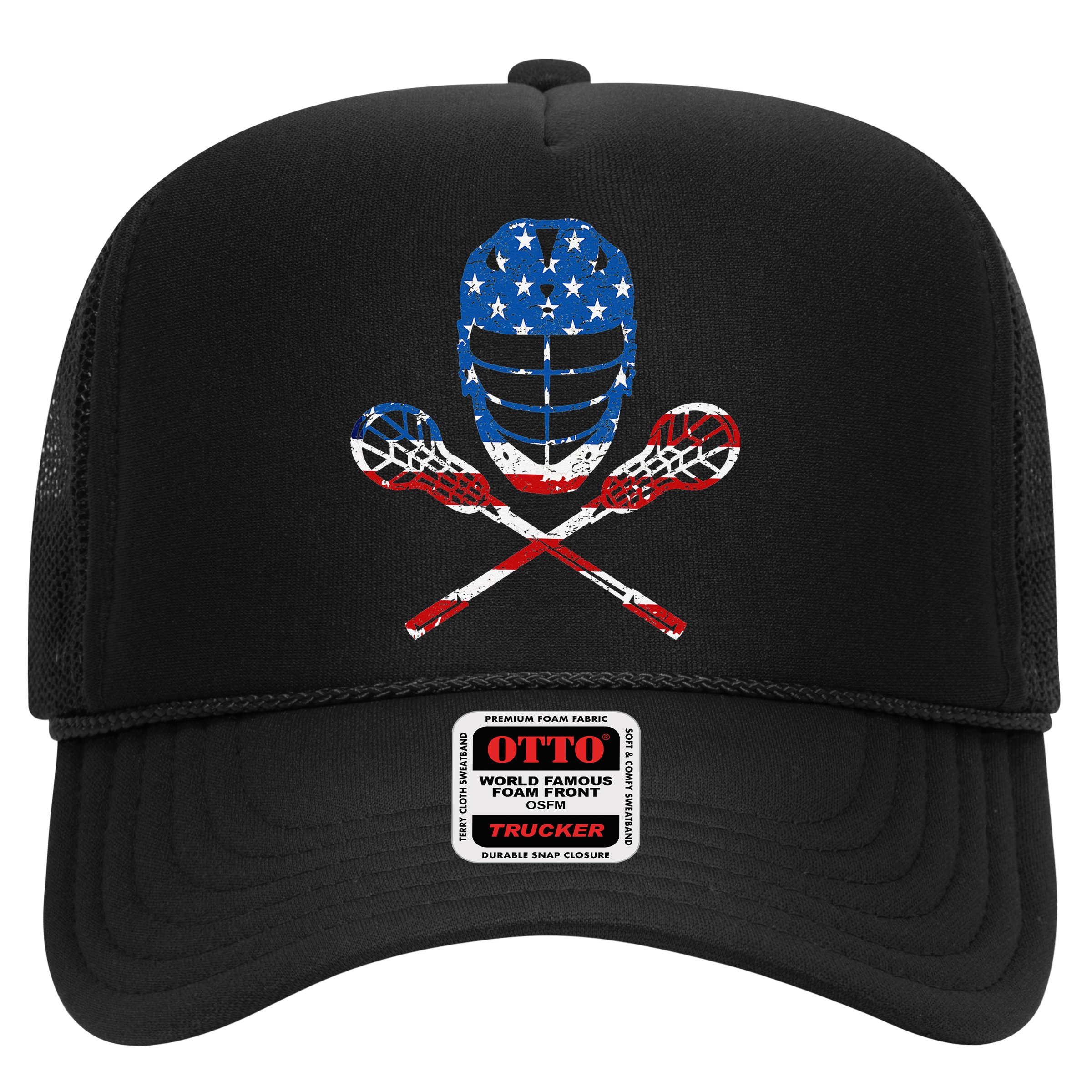 Lacrosse American Flag Lax Helmet Sticks 4th Of July Gifts Hat
