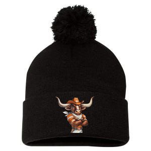 Longhorn Apparel For Women And Pom Pom 12in Knit Beanie