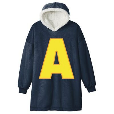 Letter A Funny Matching Halloween Costume Hooded Wearable Blanket