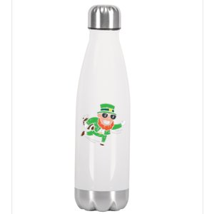 Leprechaun American Football St Patricks Day Gift Stainless Steel Insulated Water Bottle