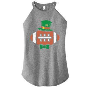 Leprechaun American Football St Patricks Day Sports Gift Funny Gift Women's Perfect Tri Rocker Tank