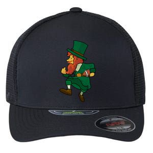 Leprechaun American Football St Patricks Day Sports Lover Cute Gift Flexfit Unipanel Trucker Cap