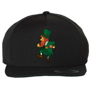 Leprechaun American Football St Patricks Day Sports Lover Cute Gift Wool Snapback Cap